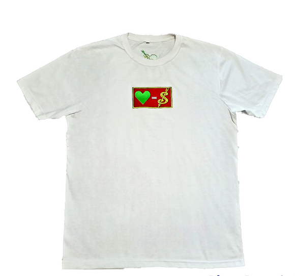 Health Is Wealth Embroidered Equivalence Tee